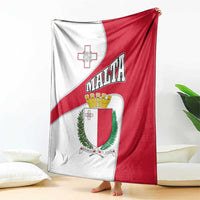 Malta Blanket with Coat of Arms and Island Map Design - Wonder Print Shop