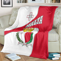 Malta Blanket with Coat of Arms and Island Map Design - Wonder Print Shop