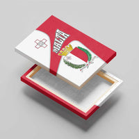Malta Canvas Wall Art with Coat of Arms and Island Map Design - Wonder Print Shop