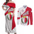 Malta Couples Matching Off Shoulder Maxi Dress and Long Sleeve Button Shirt with Coat of Arms and Island Map Design - Wonder Print Shop
