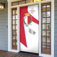 Malta Door Cover with Coat of Arms and Island Map Design - Wonder Print Shop