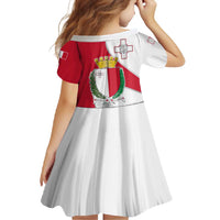 Malta Family Matching Long Sleeve Bodycon Dress and Hawaiian Shirt with Coat of Arms and Island Map Design - Wonder Print Shop