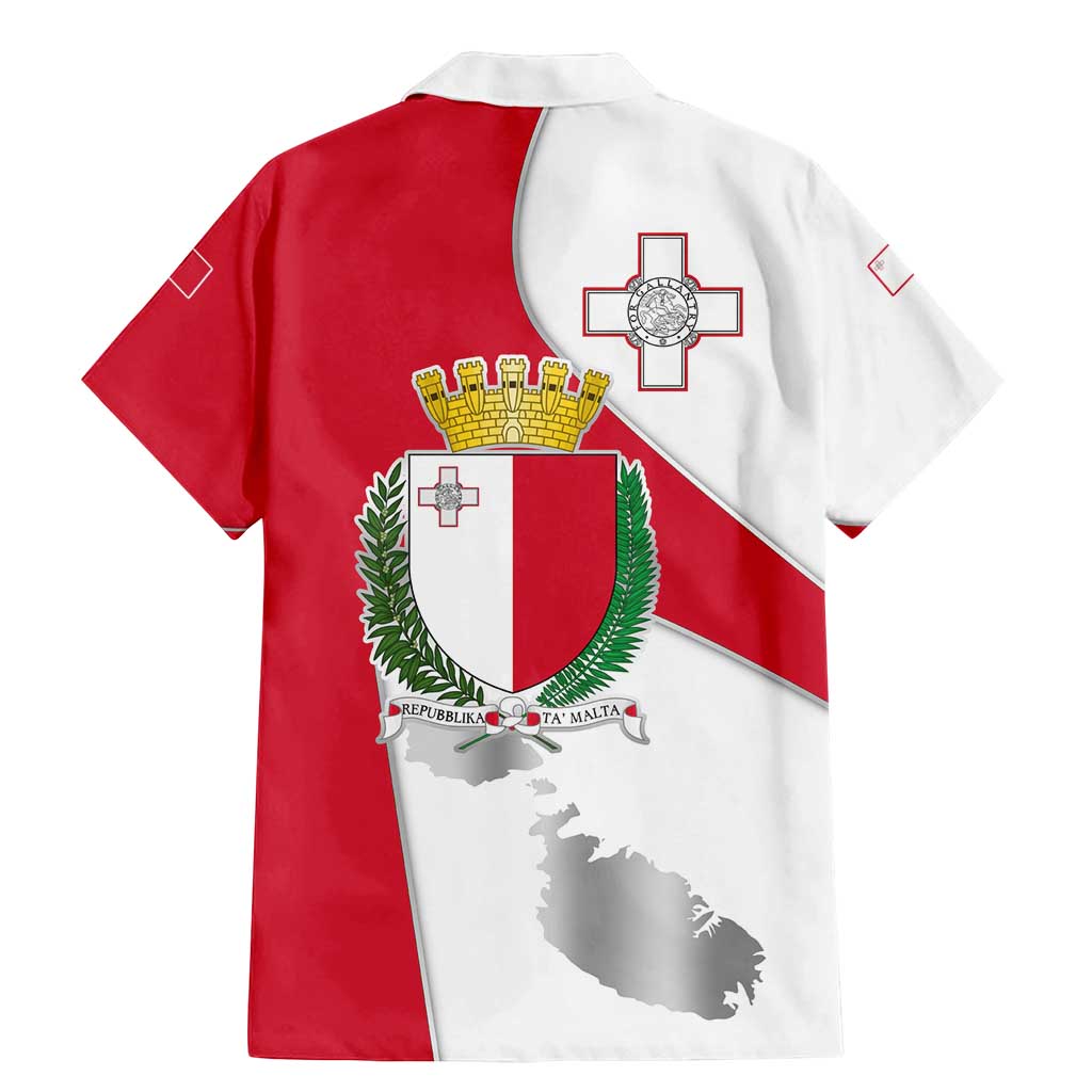 Malta Family Matching Mermaid Dress and Hawaiian Shirt with Coat of Arms and Island Map Design - Wonder Print Shop