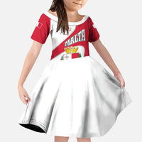 Malta Family Matching Off Shoulder Maxi Dress and Hawaiian Shirt with Coat of Arms and Island Map Design - Wonder Print Shop