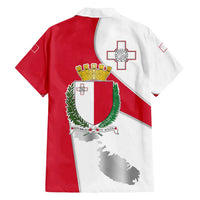 Malta Family Matching Off Shoulder Maxi Dress and Hawaiian Shirt with Coat of Arms and Island Map Design - Wonder Print Shop