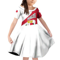 Malta Family Matching Off Shoulder Short Dress and Hawaiian Shirt with Coat of Arms and Island Map Design - Wonder Print Shop