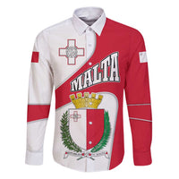 Malta Family Matching Puletasi and Hawaiian Shirt with Coat of Arms and Island Map Design - Wonder Print Shop