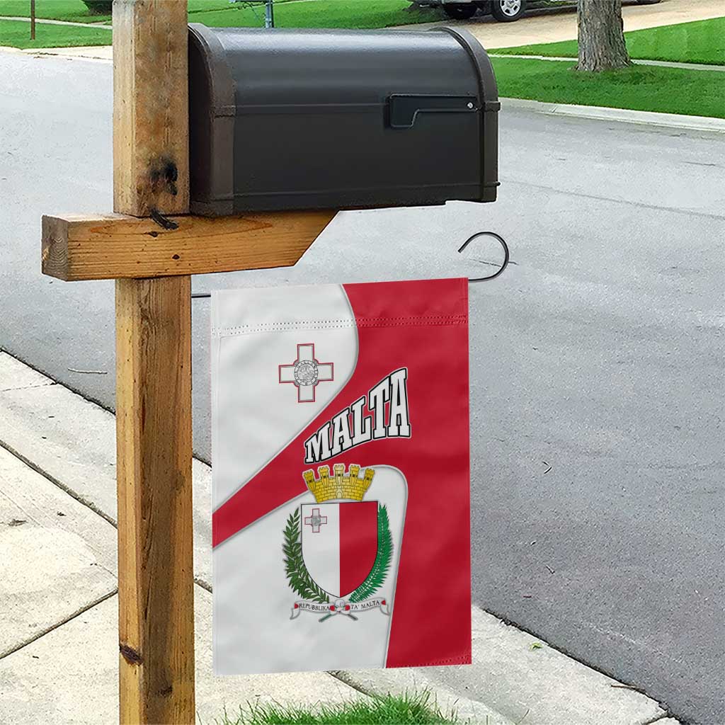 Malta Garden Flag with Coat of Arms and Island Map Design - Wonder Print Shop