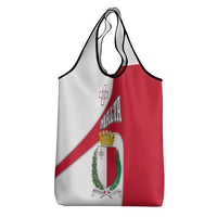 Malta Grocery Bag with Coat of Arms and Island Map Design - Wonder Print Shop