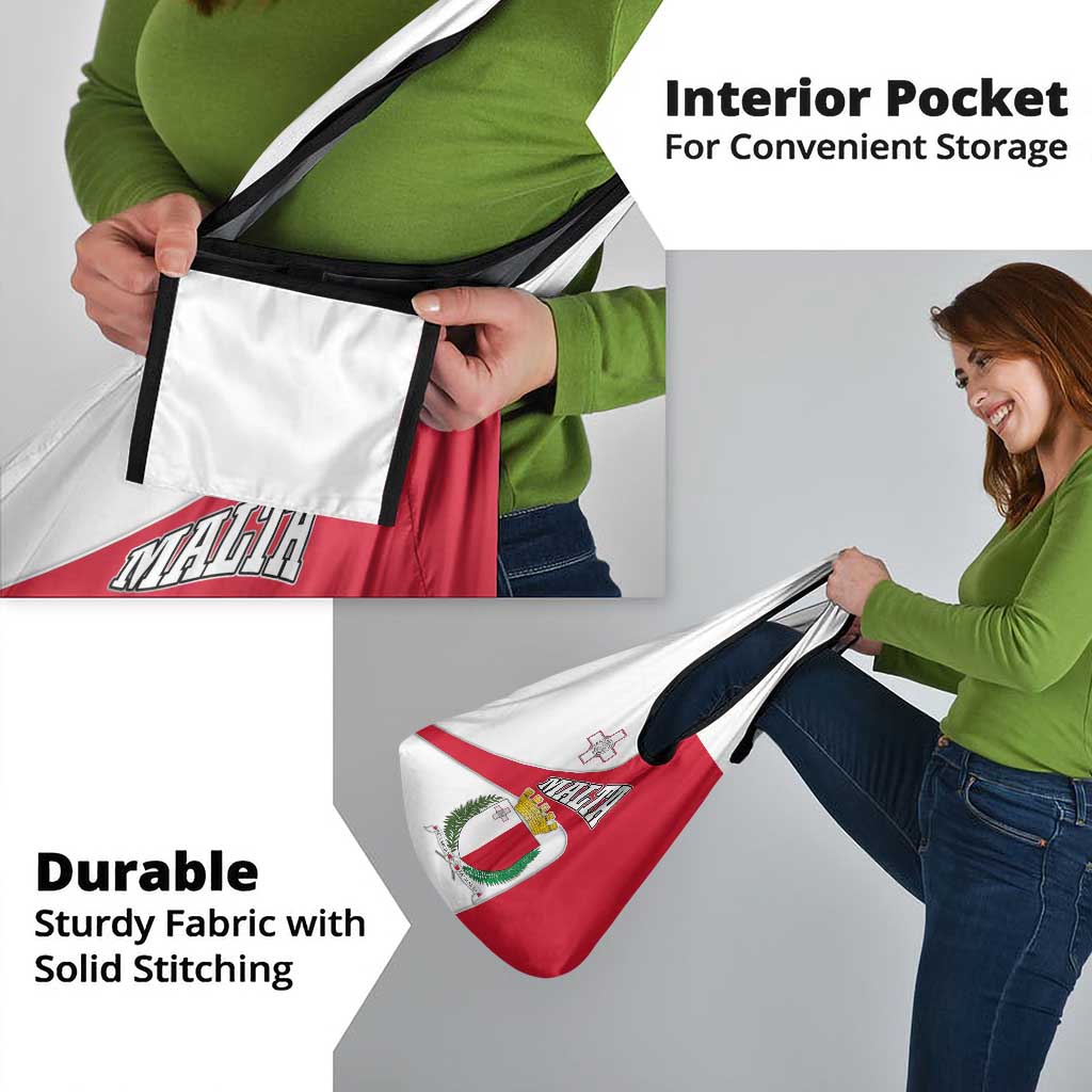 Malta Grocery Bag with Coat of Arms and Island Map Design - Wonder Print Shop