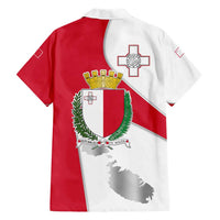 Malta Hawaiian Shirt with Coat of Arms and Island Map Design - Wonder Print Shop