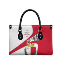 Malta Leather Bag with Coat of Arms and Island Map Design - Wonder Print Shop