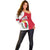 Malta Off Shoulder Sweater with Coat of Arms and Island Map Design - Wonder Print Shop