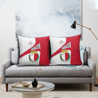 Malta Pillow Cover with Coat of Arms and Island Map Design - Wonder Print Shop