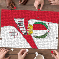 Malta Puzzle with Coat of Arms and Island Map Design - Wonder Print Shop