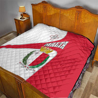 Malta Quilt with Coat of Arms and Island Map Design - Wonder Print Shop