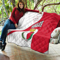 Malta Quilt with Coat of Arms and Island Map Design - Wonder Print Shop