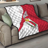 Malta Quilt with Coat of Arms and Island Map Design - Wonder Print Shop