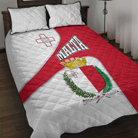 Malta Quilt Bed Set with Coat of Arms and Island Map Design - Wonder Print Shop