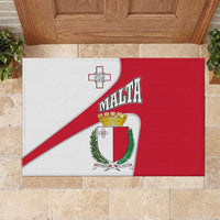 Malta Rubber Doormat with Coat of Arms and Island Map Design - Wonder Print Shop