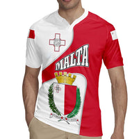 Malta Rugby Jersey with Coat of Arms and Island Map Design - Wonder Print Shop