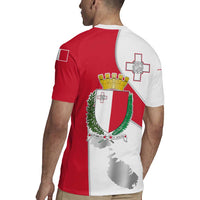 Malta Rugby Jersey with Coat of Arms and Island Map Design - Wonder Print Shop