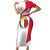 Malta Short Sleeve Bodycon Dress with Coat of Arms and Island Map Design - Wonder Print Shop