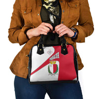 Malta Shoulder Handbag with Coat of Arms and Island Map Design - Wonder Print Shop