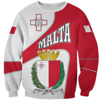Malta Sweatshirt with Coat of Arms and Island Map Design - Wonder Print Shop