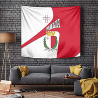 Malta Tapestry with Coat of Arms and Island Map Design - Wonder Print Shop