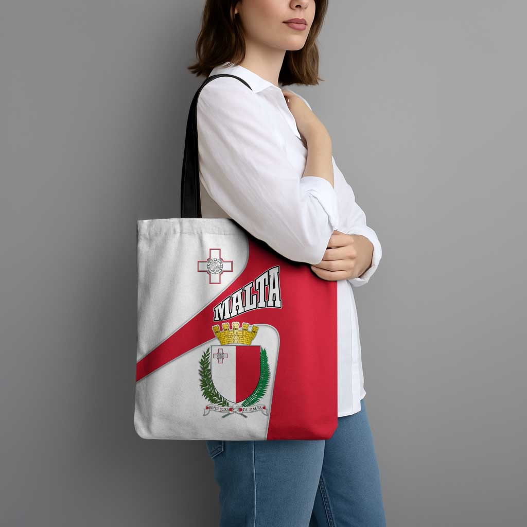 Malta Tote Bag with Coat of Arms and Island Map Design - Wonder Print Shop