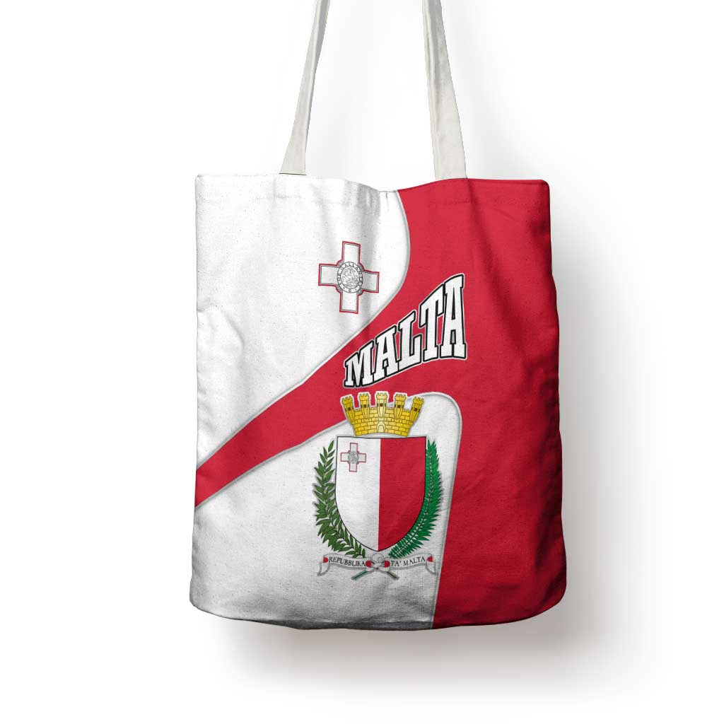 Malta Tote Bag with Coat of Arms and Island Map Design - Wonder Print Shop