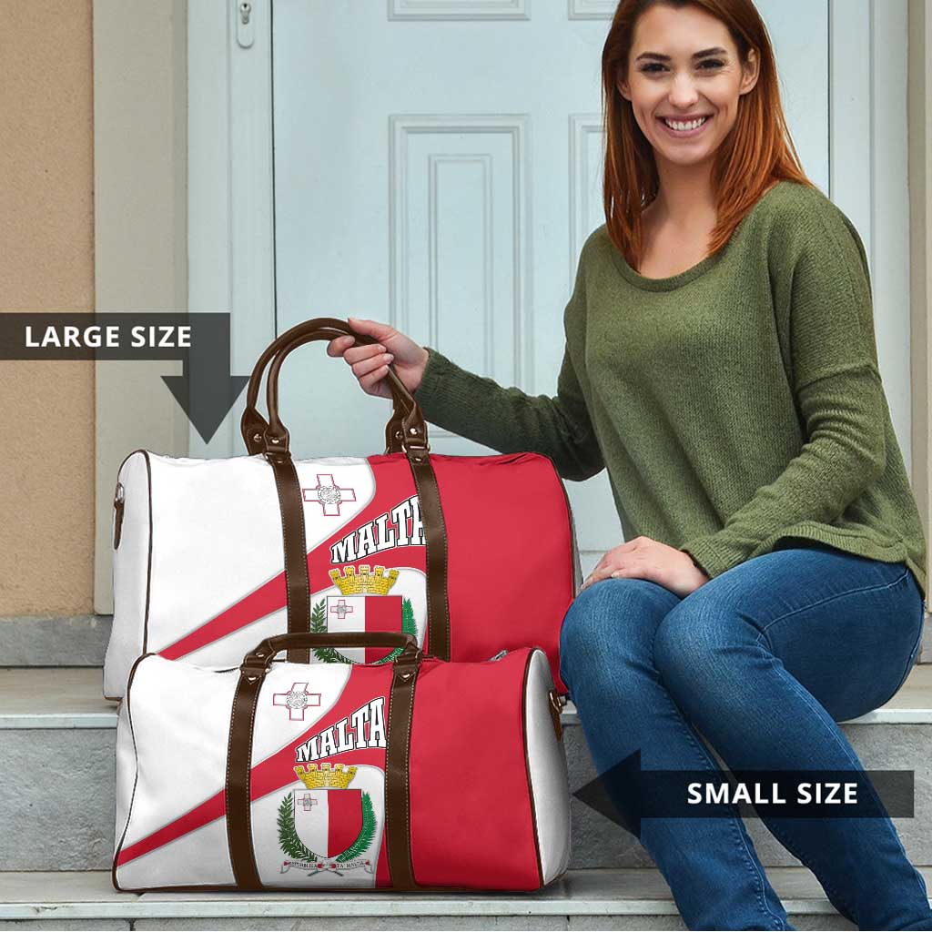 Malta Travel Bag with Coat of Arms and Island Map Design - Wonder Print Shop