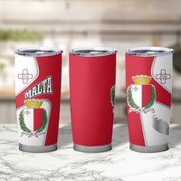 Malta Tumbler Cup with Coat of Arms and Island Map Design - Wonder Print Shop