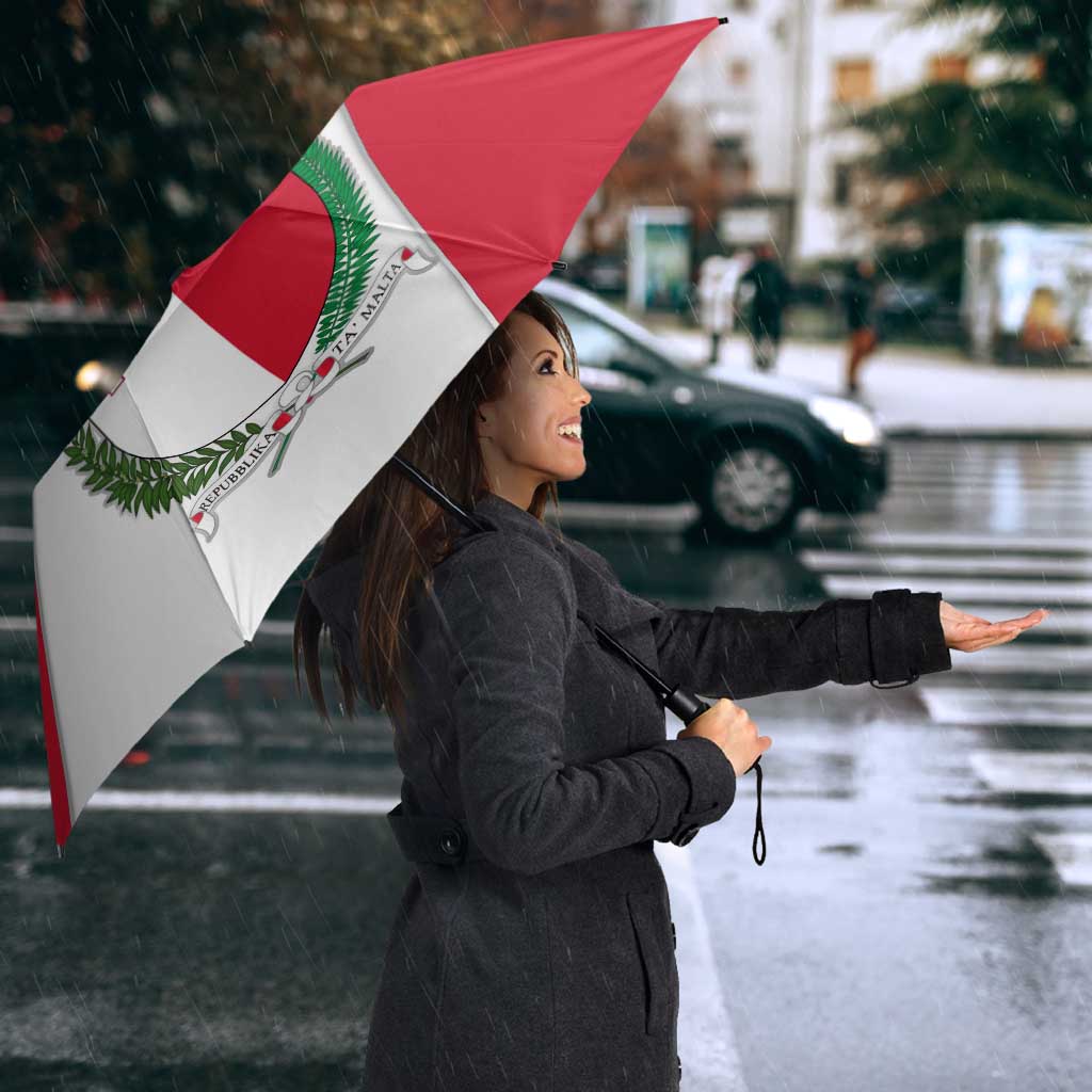 Malta Umbrella with Coat of Arms and Island Map Design - Wonder Print Shop