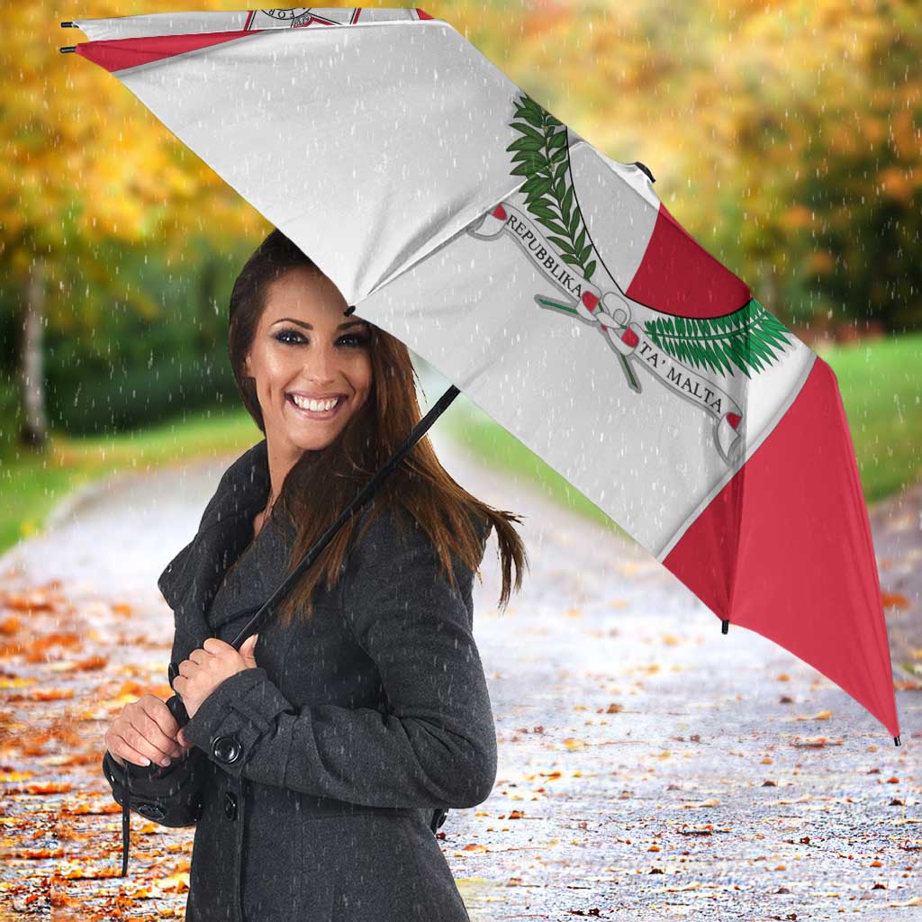 Malta Umbrella with Coat of Arms and Island Map Design - Wonder Print Shop