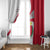 Malta Window Curtain with Coat of Arms and Island Map Design - Wonder Print Shop