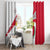 Malta Window Curtain with Coat of Arms and Island Map Design - Wonder Print Shop
