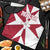 Malta Apron with Red White Crossburst Design - Wonder Print Shop