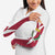 Malta Arm Sleeves with Red White Crossburst Design - Wonder Print Shop