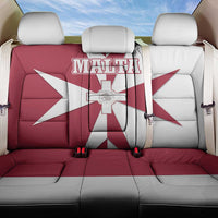 Malta Back Car Seat Cover with Red White Crossburst Design - Wonder Print Shop