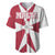 Malta Baseball Jersey with Red White Crossburst Design - Wonder Print Shop