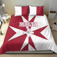 Malta Bedding Set with Red White Crossburst Design - Wonder Print Shop