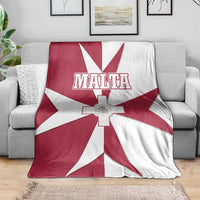 Malta Blanket with Red White Crossburst Design - Wonder Print Shop
