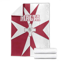 Malta Blanket with Red White Crossburst Design - Wonder Print Shop