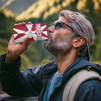 Malta 4 in 1 Can Cooler Tumbler with Red White Crossburst Design - Wonder Print Shop