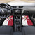 Malta Car Mats with Red White Crossburst Design - Wonder Print Shop