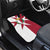 Malta Car Mats with Red White Crossburst Design - Wonder Print Shop