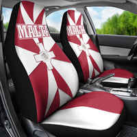 Malta Car Seat Cover with Red White Crossburst Design - Wonder Print Shop