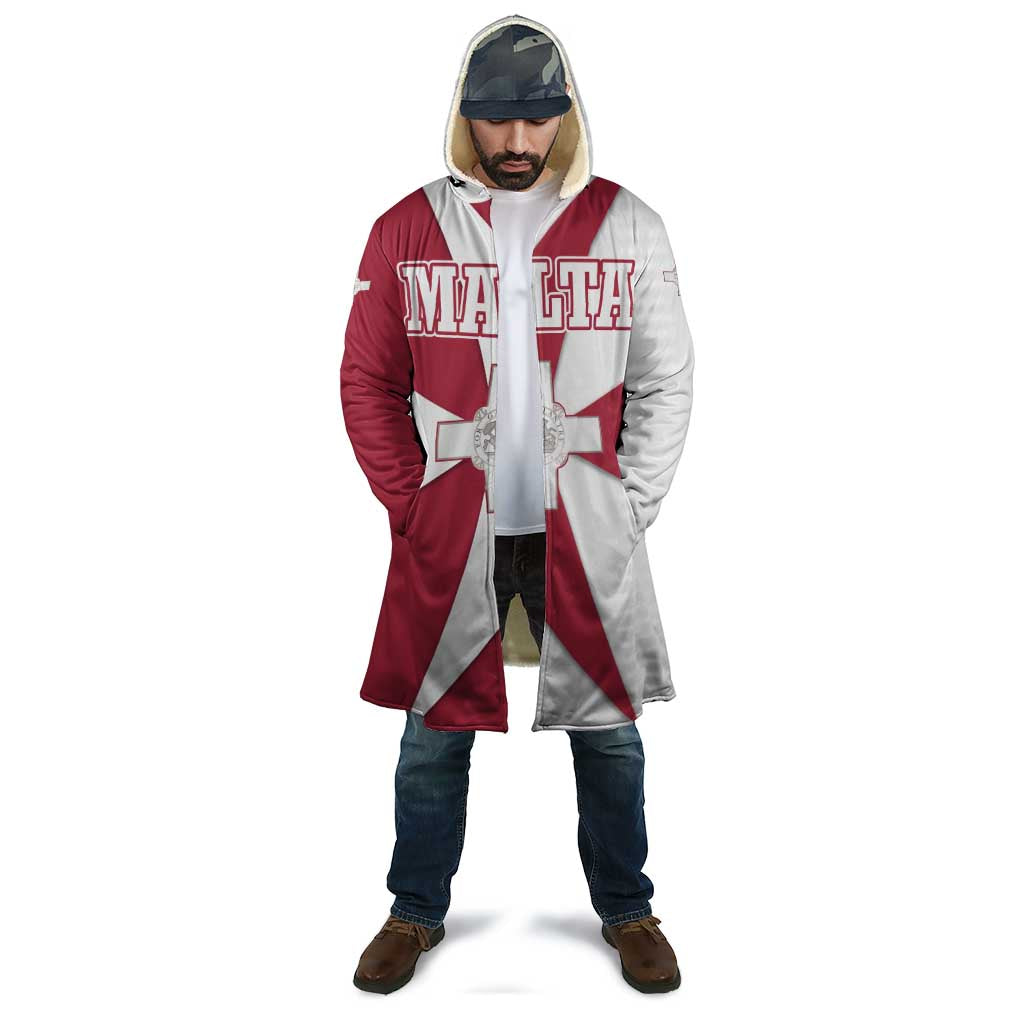 Malta Cloak with Red White Crossburst Design - Wonder Print Shop